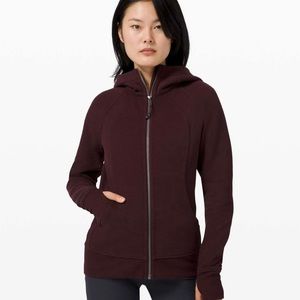 Lululemon Scuba Full Zip Sz 6 - heathered cassis